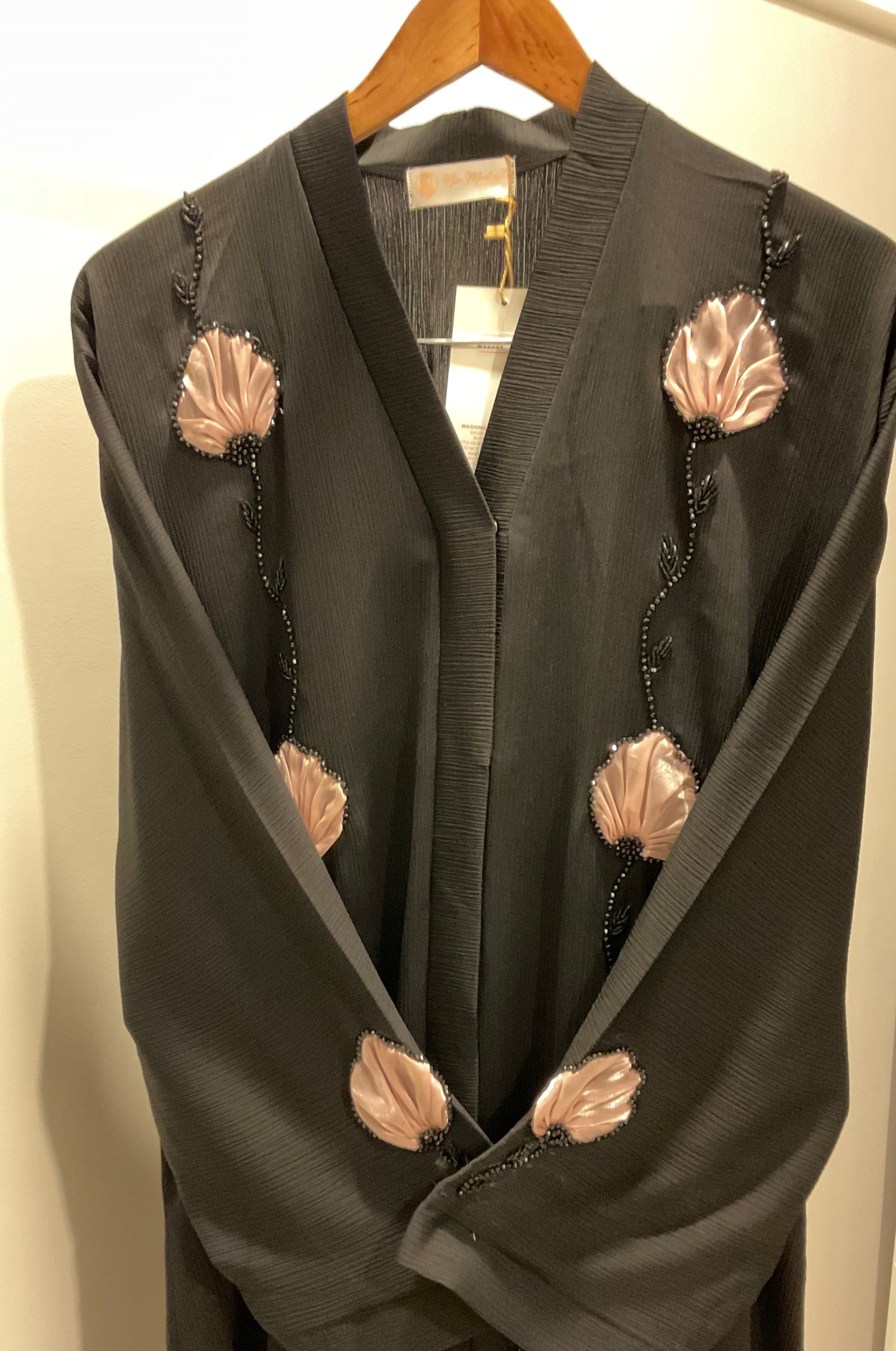 Peach Rosepetal Abaya