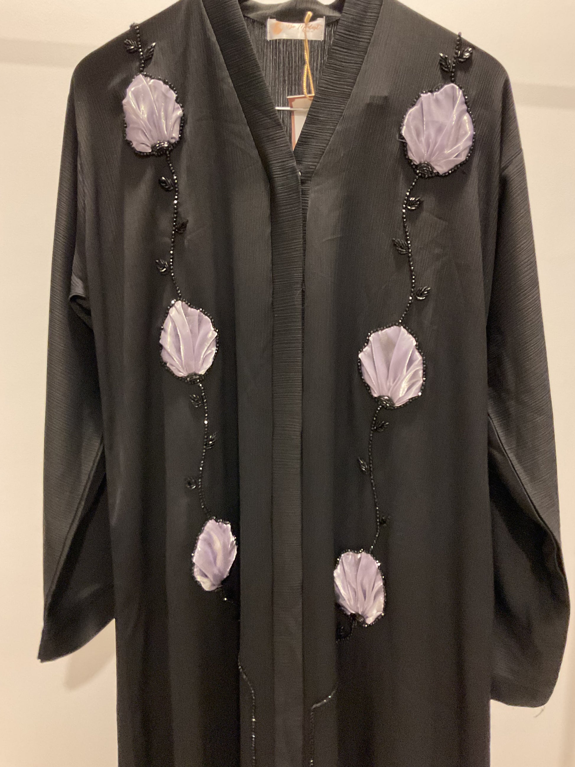 Lilac Rosepetal Abaya
