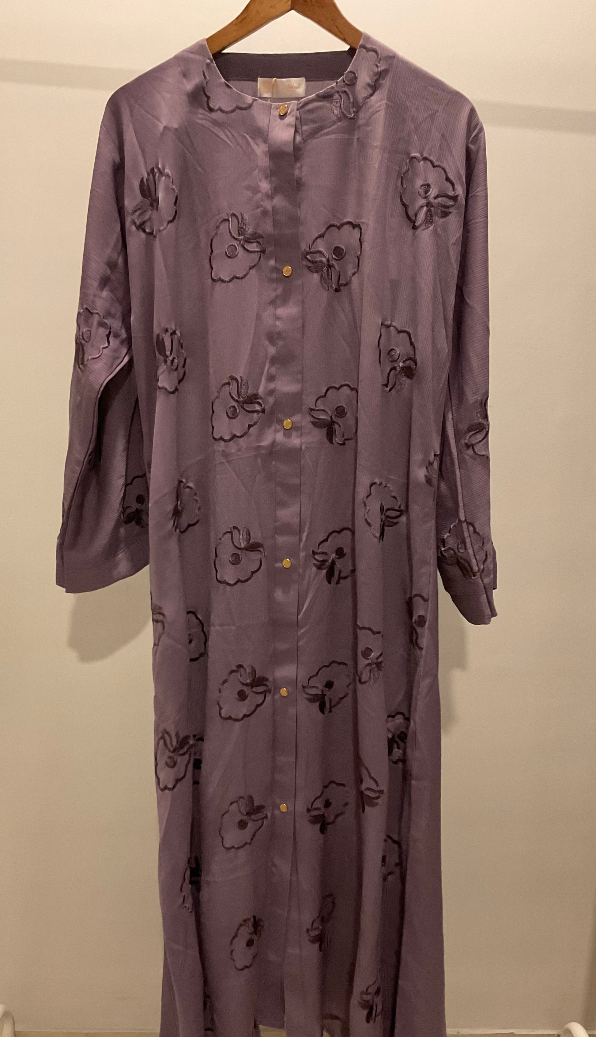 Mauve Bloom Abaya