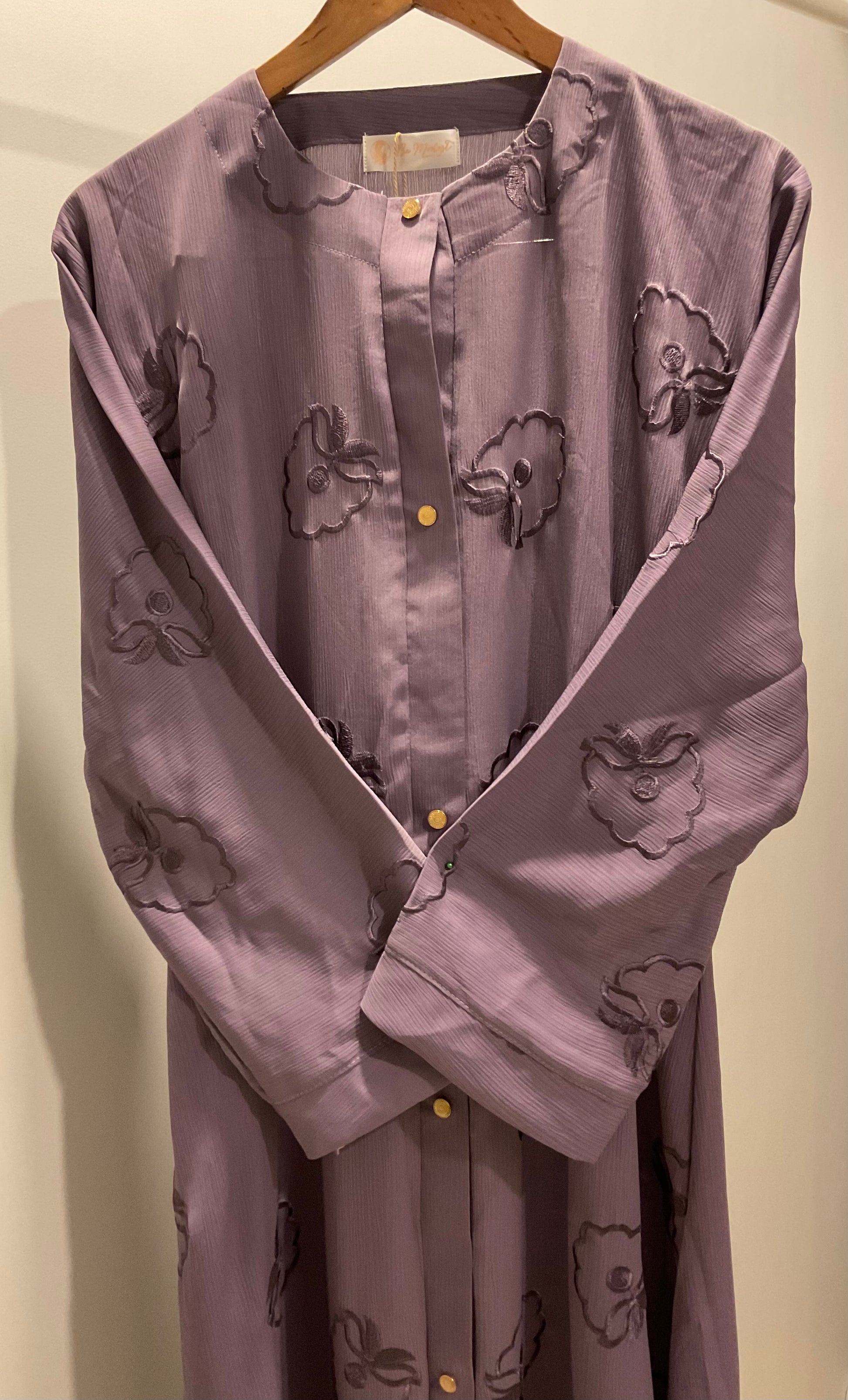 Mauve Bloom Abaya