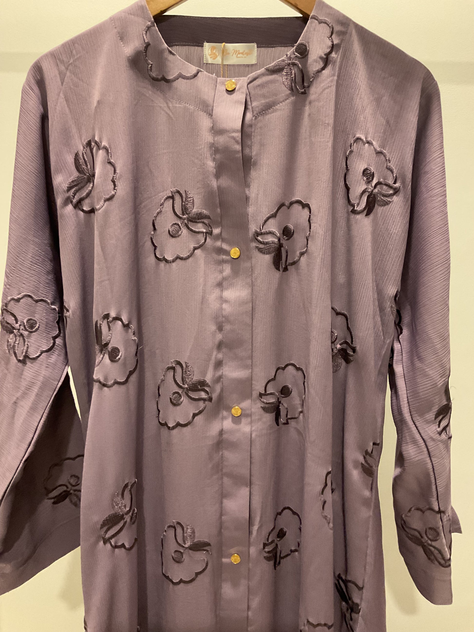 Mauve Bloom Abaya