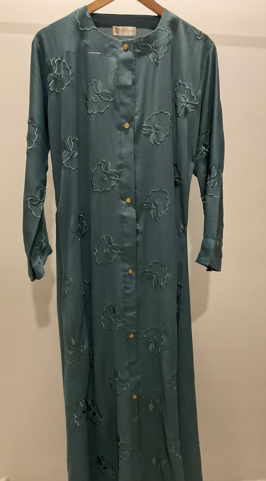 Green Bloom Abaya