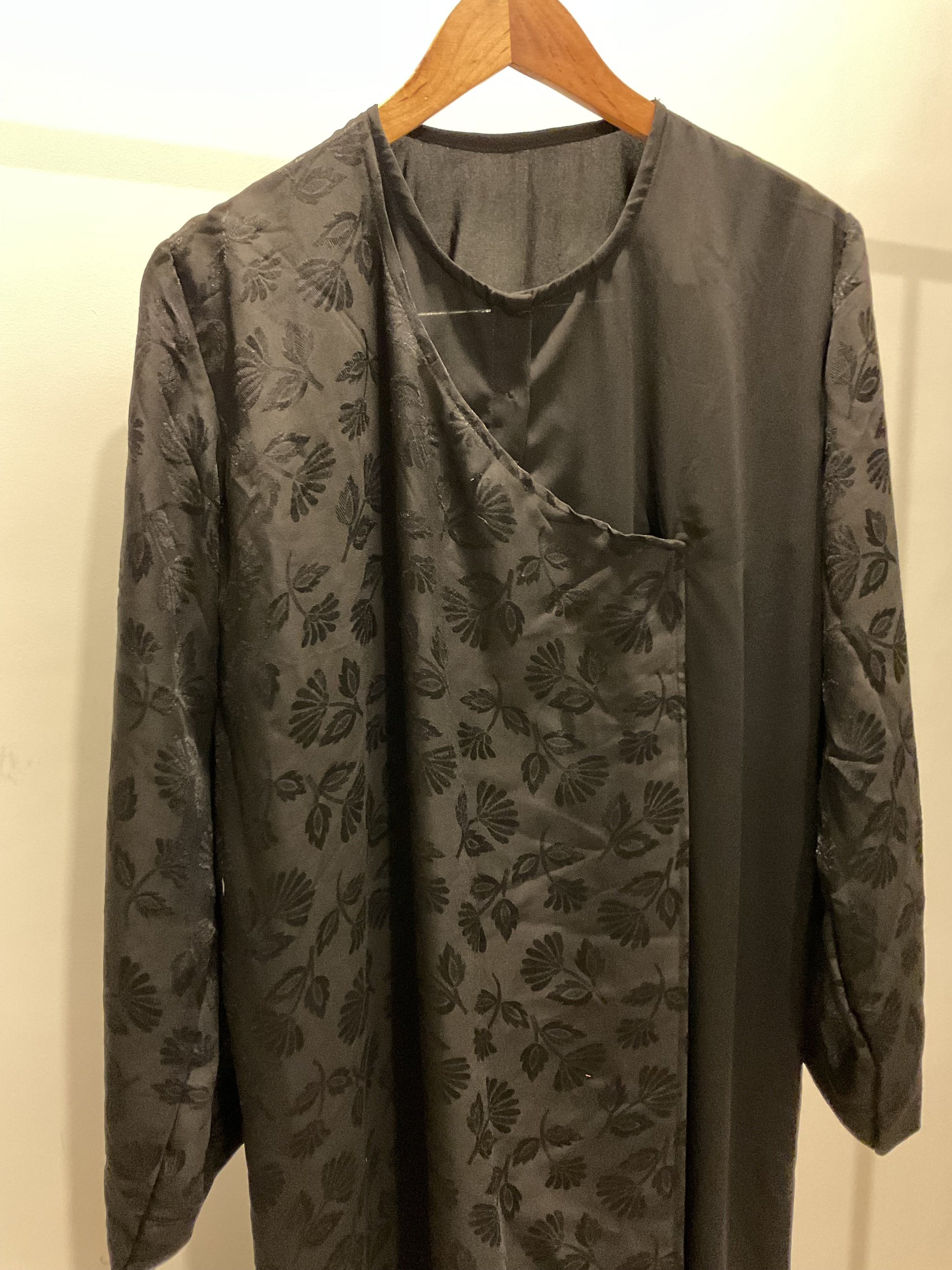 Black Angharkha Abaya
