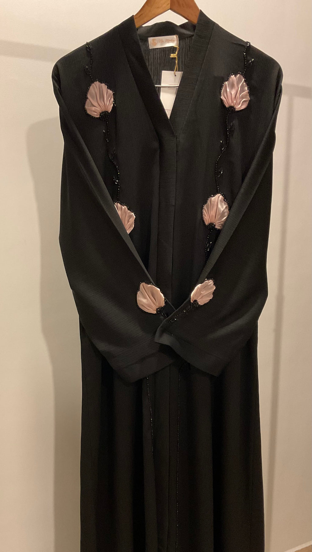 Peach Rosepetal Abaya