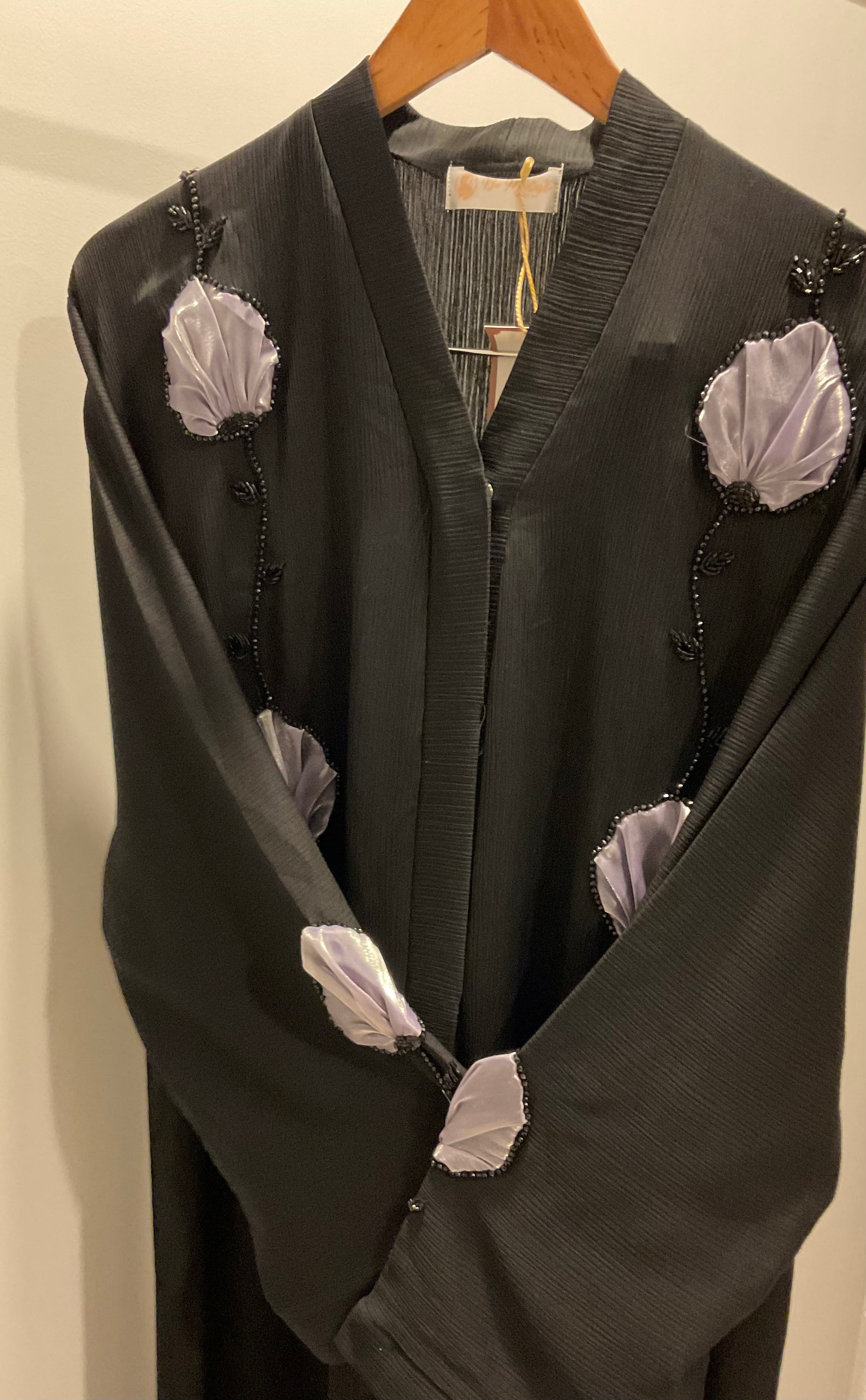 Lilac Rosepetal Abaya