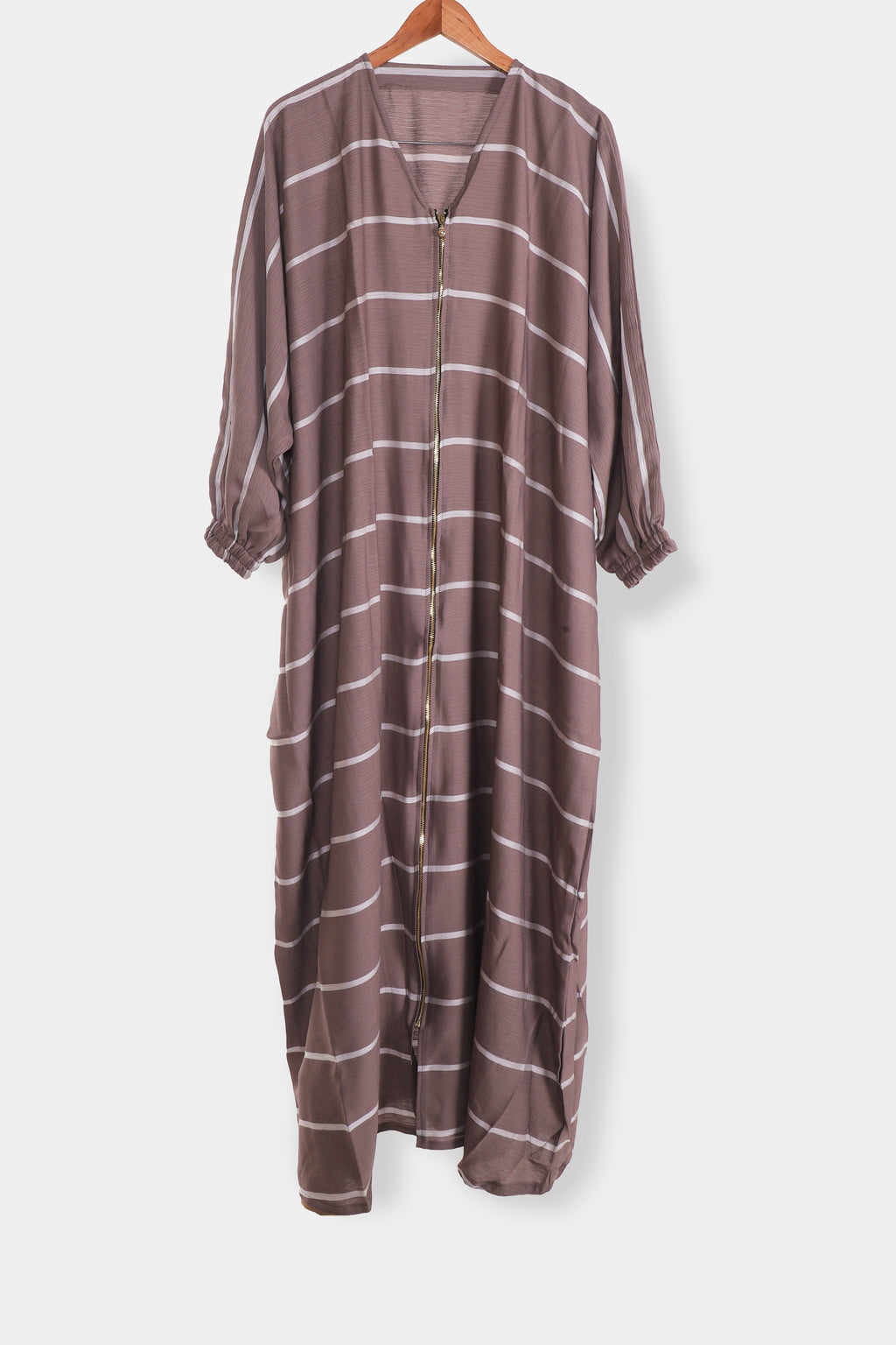 Linear Zip Kaftan Abaya