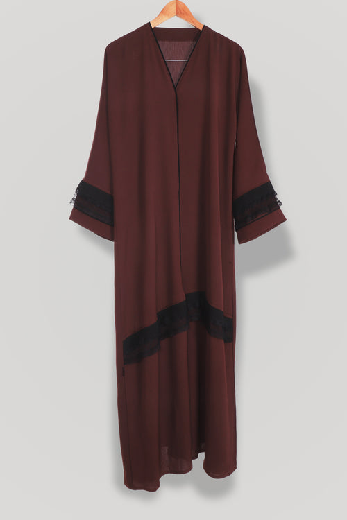 black lace abaya
