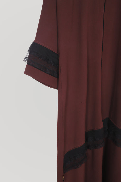 black lace abaya